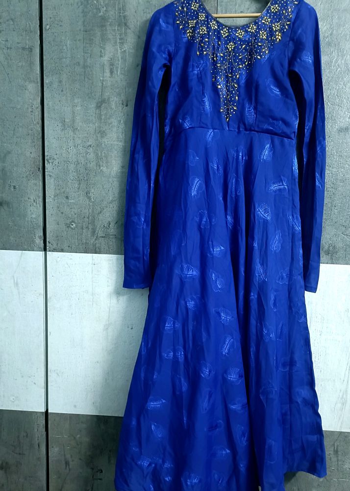 Blue Anarkali Salwar Suit