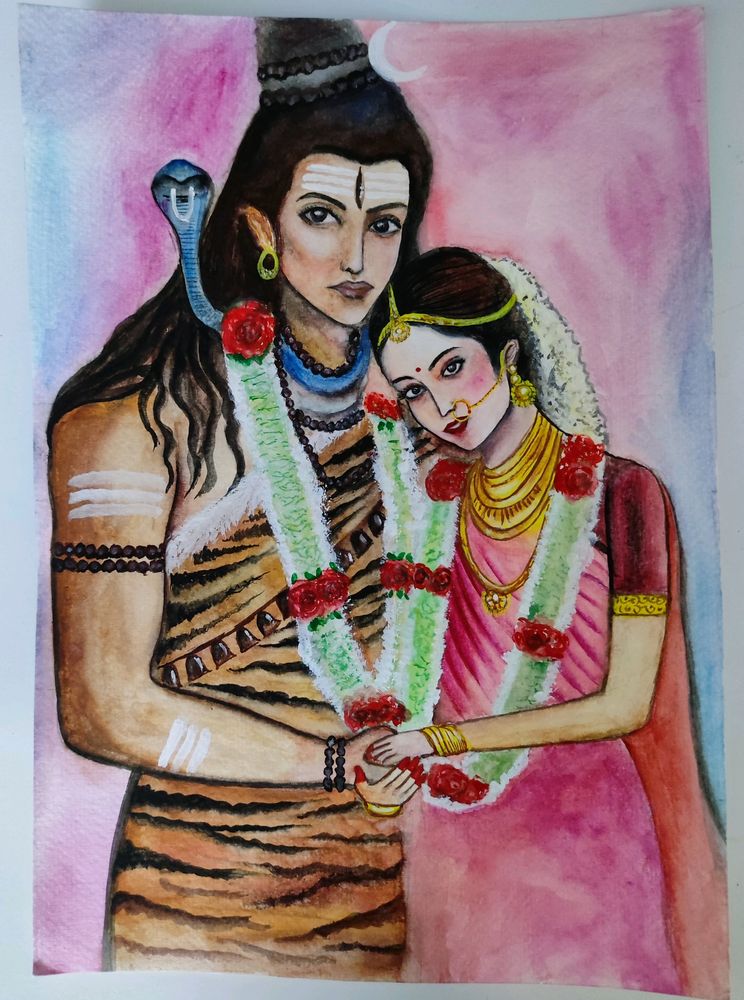 Shiv Parvati Painting