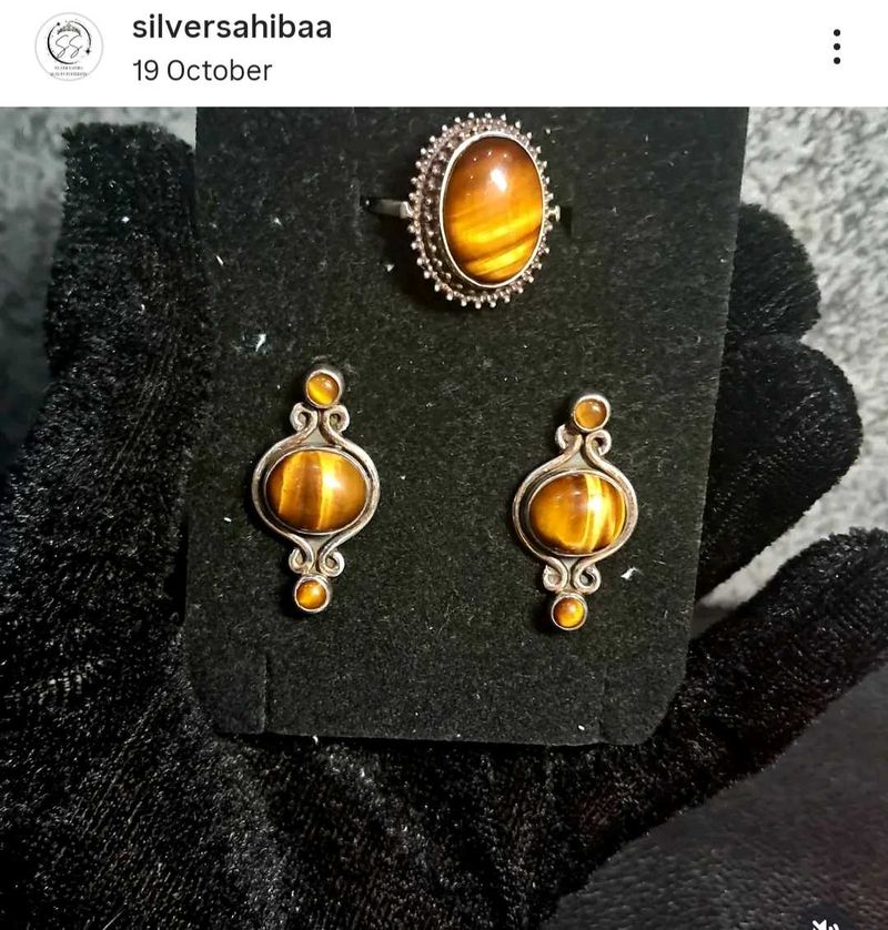 Tiger Eye Jewelry Set