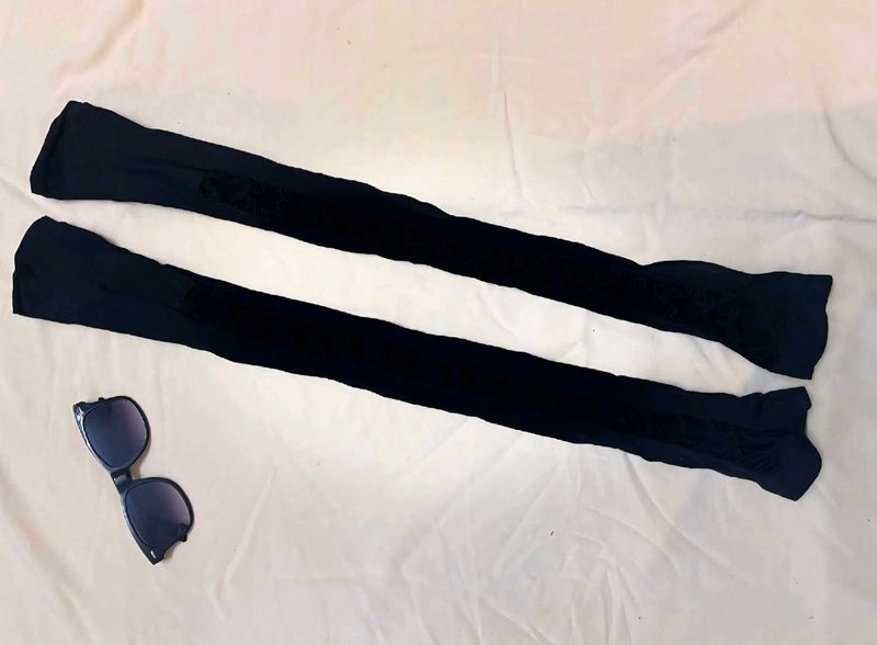 Black Thigh High Stockings