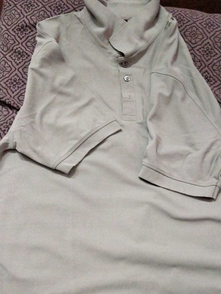 Beige Collared Shirt