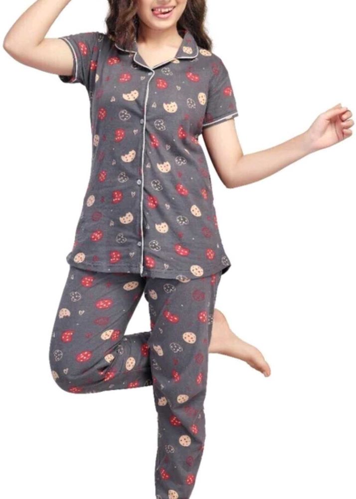 Cute Printed Pajama Set