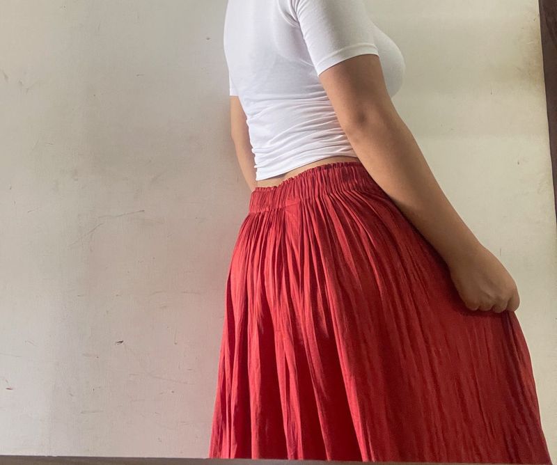 🌈GAP Flowy Coral Palazzos💕
