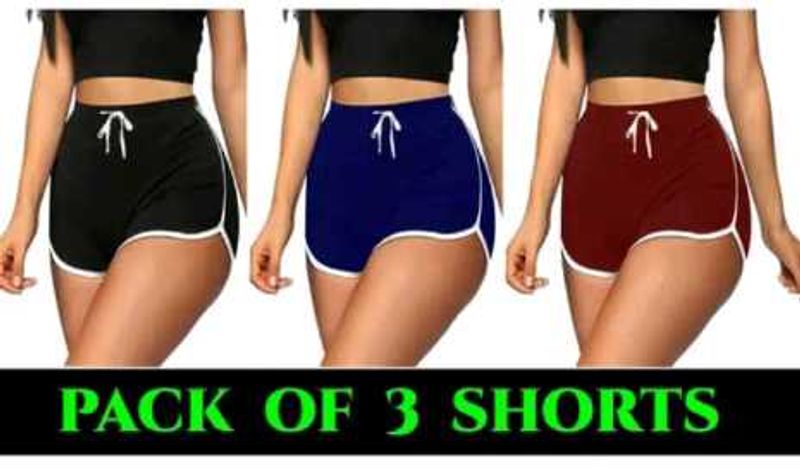 3-Pack Women&#39;s Sporty Shorts .... New