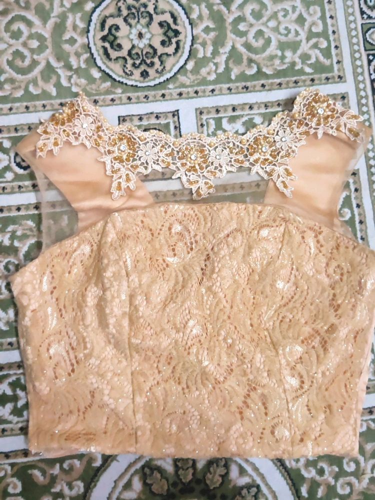 Golden Embroidery Blouse