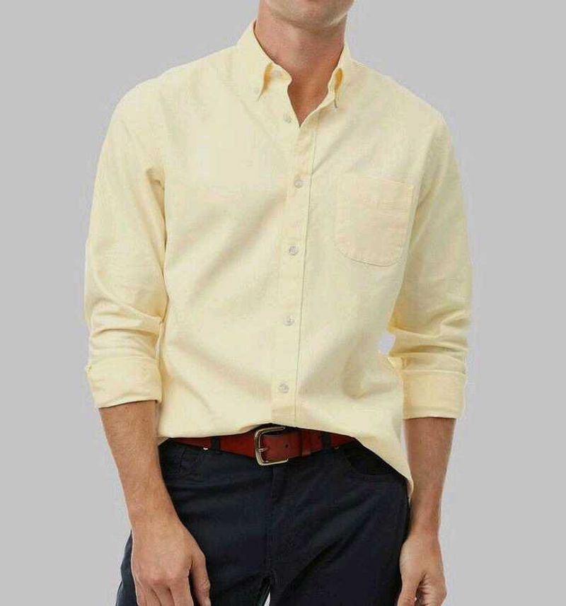 Yellow Formal Shirt For Men