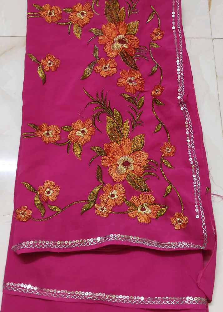 💖😍Beautiful Pink Saree 😍💖