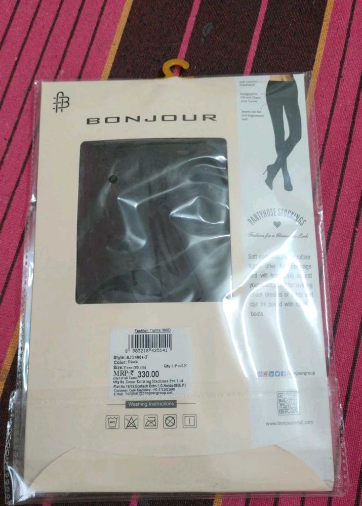 Free Size Bonjour Black Tights - New in Package