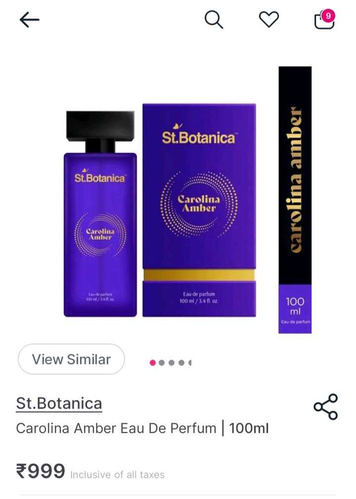 St.Botanica Carolina Amber Luxury Perfume
