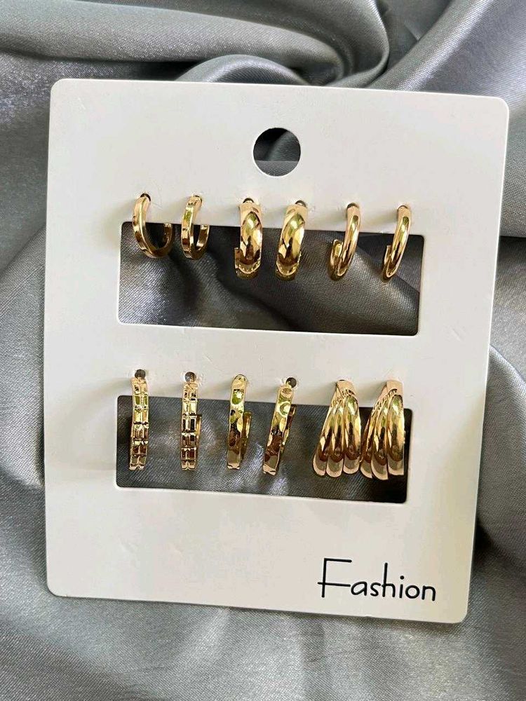 Combo Of Hoops Earrings