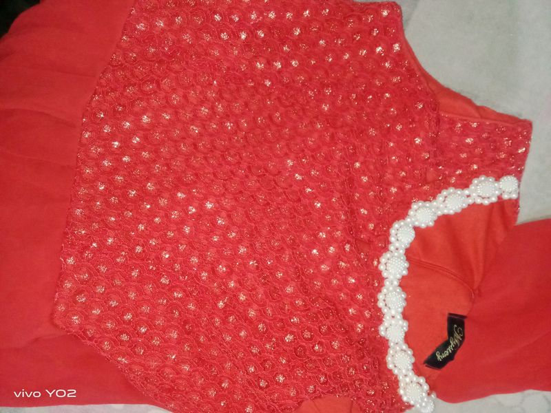Red Freel Dress