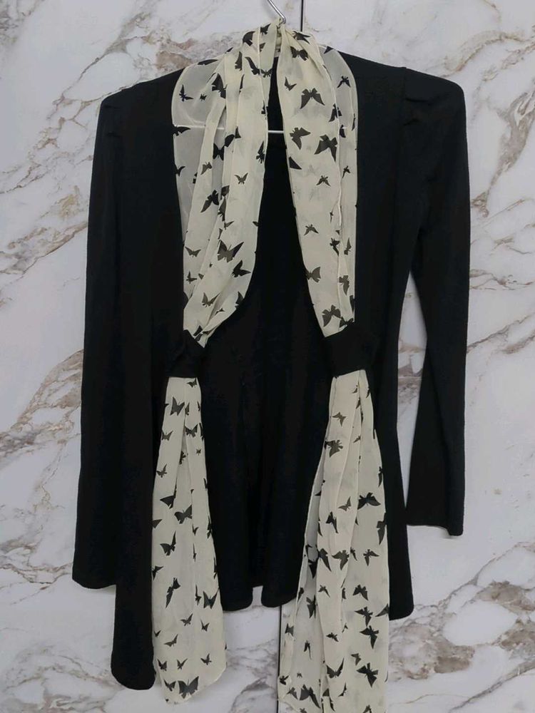 Butterfly Print Shrug