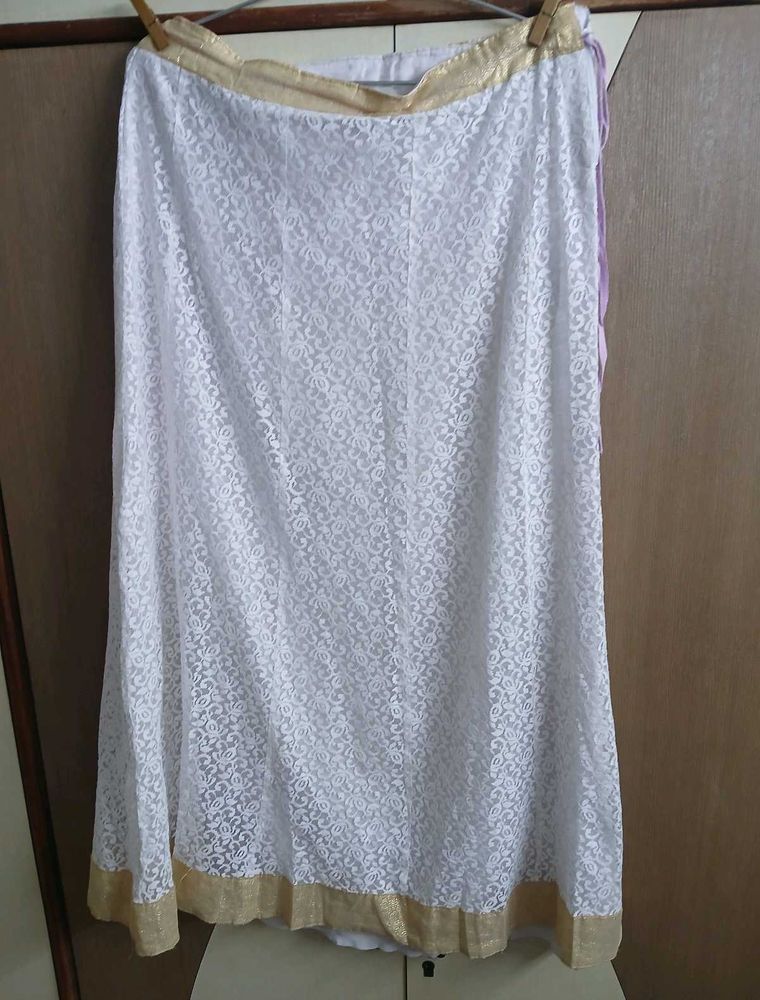 Beautiful White Net Skirt🤍🤍