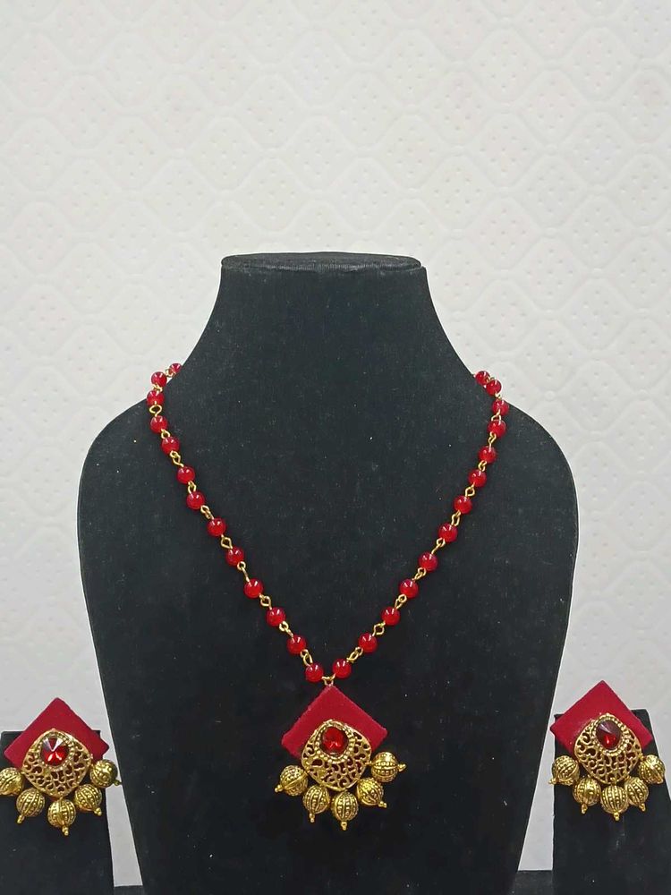 Antique Beads Necklace Set