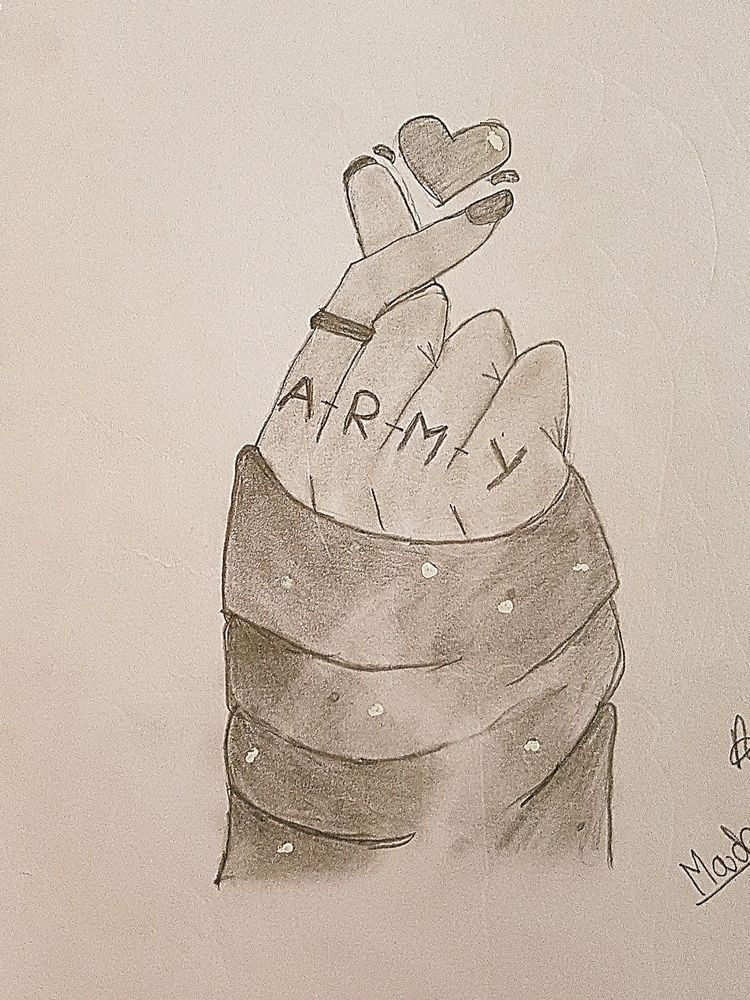 BTS ARMY HAND DRAWING