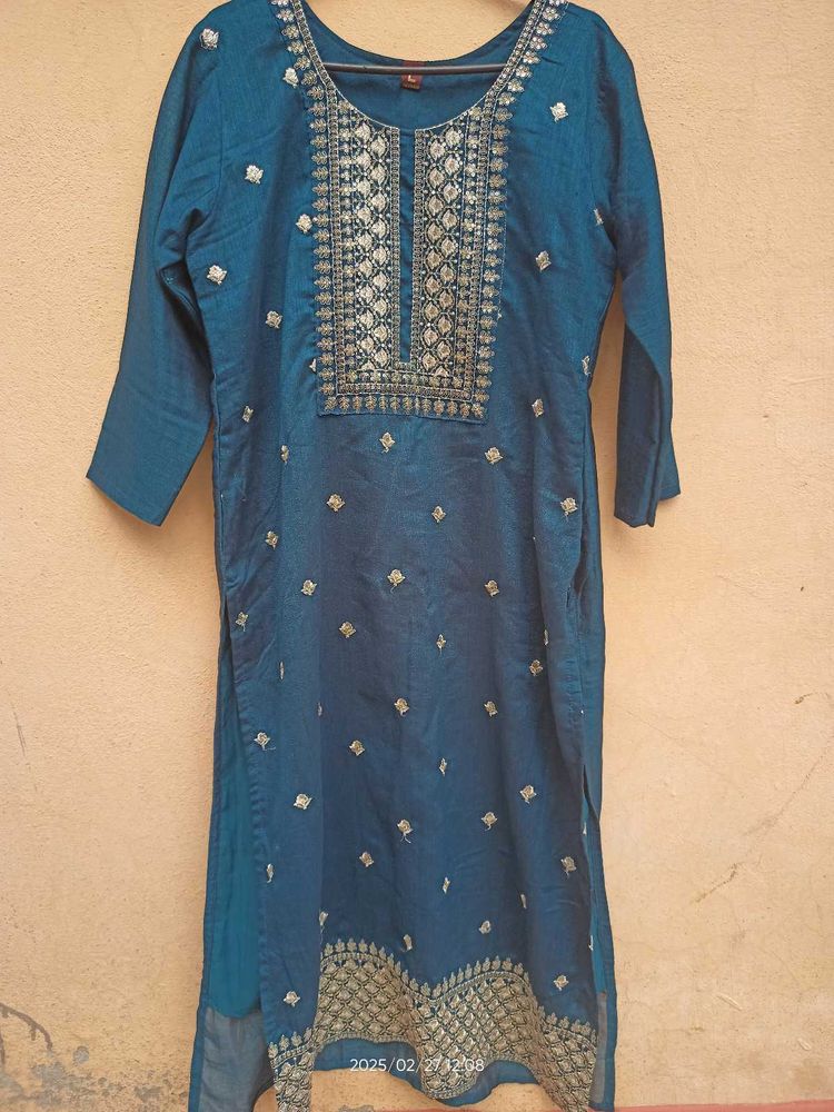 Teal Colour..Kurta Set... Brand New🌸
