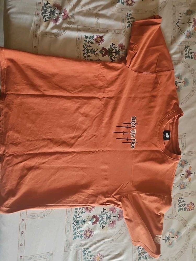 Orange Graphic Tee - &#34;Meet The Flex&#34;