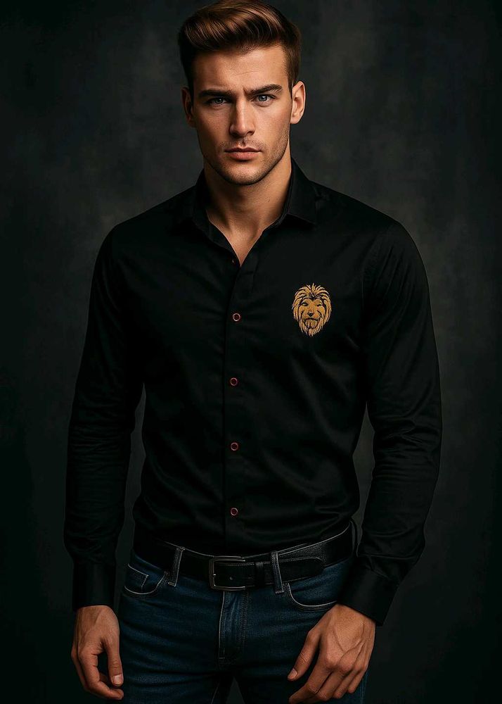 Lion Emblem Black Shirt