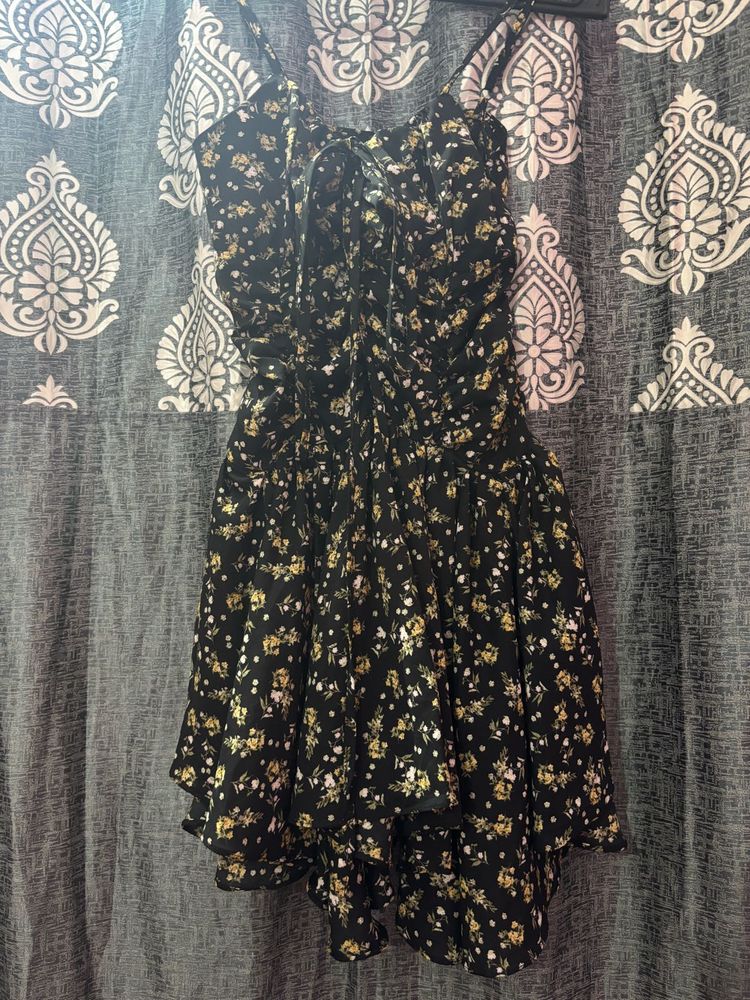 Floral Print Mini Dress