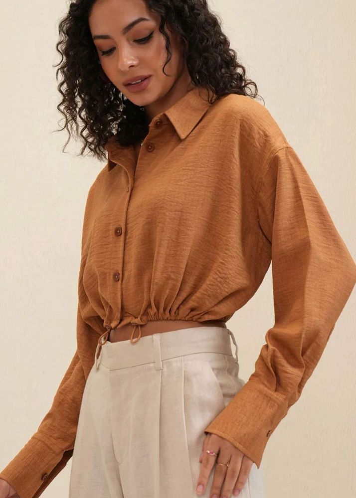 Trendy Crop Shirt