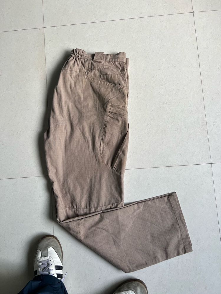 Beige Cargo Pants