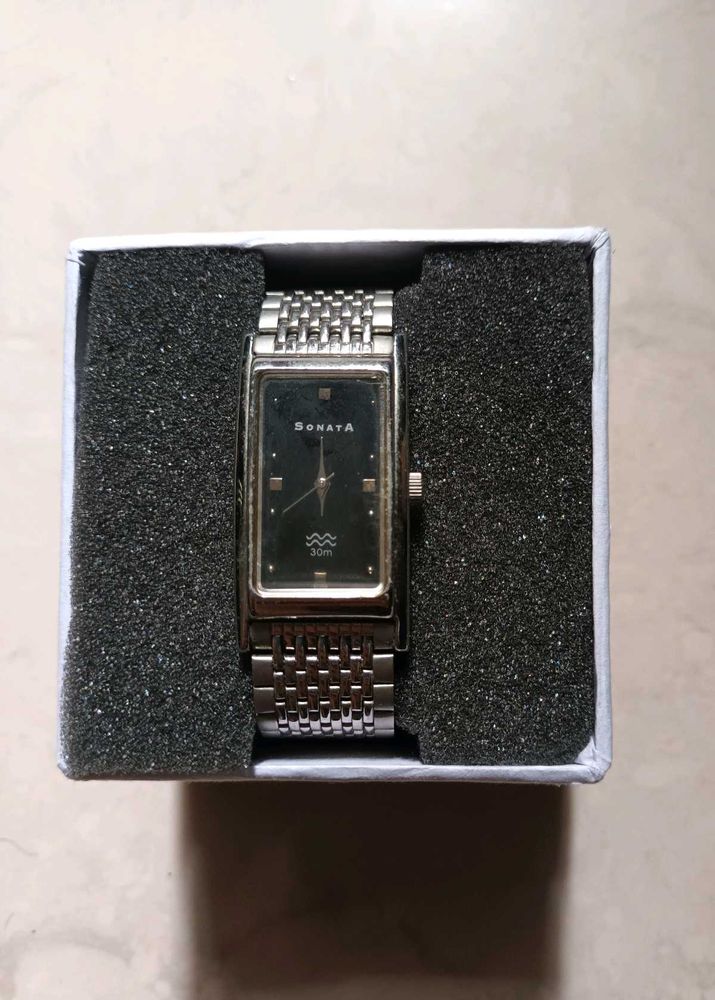 Sonata Silver Wristwatch