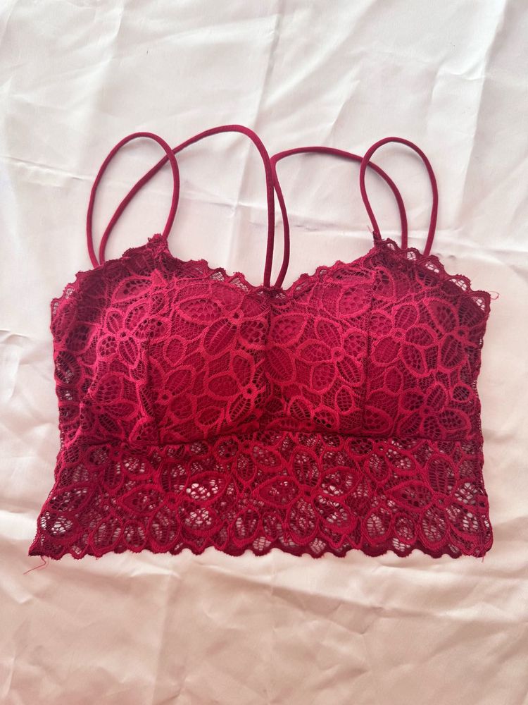Red Bralette Top