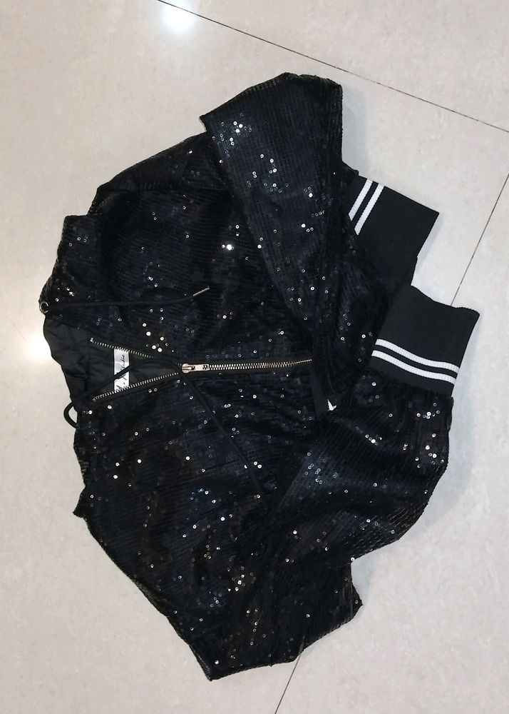 Sparkly Black Sequin jacket🌸 Free delivery