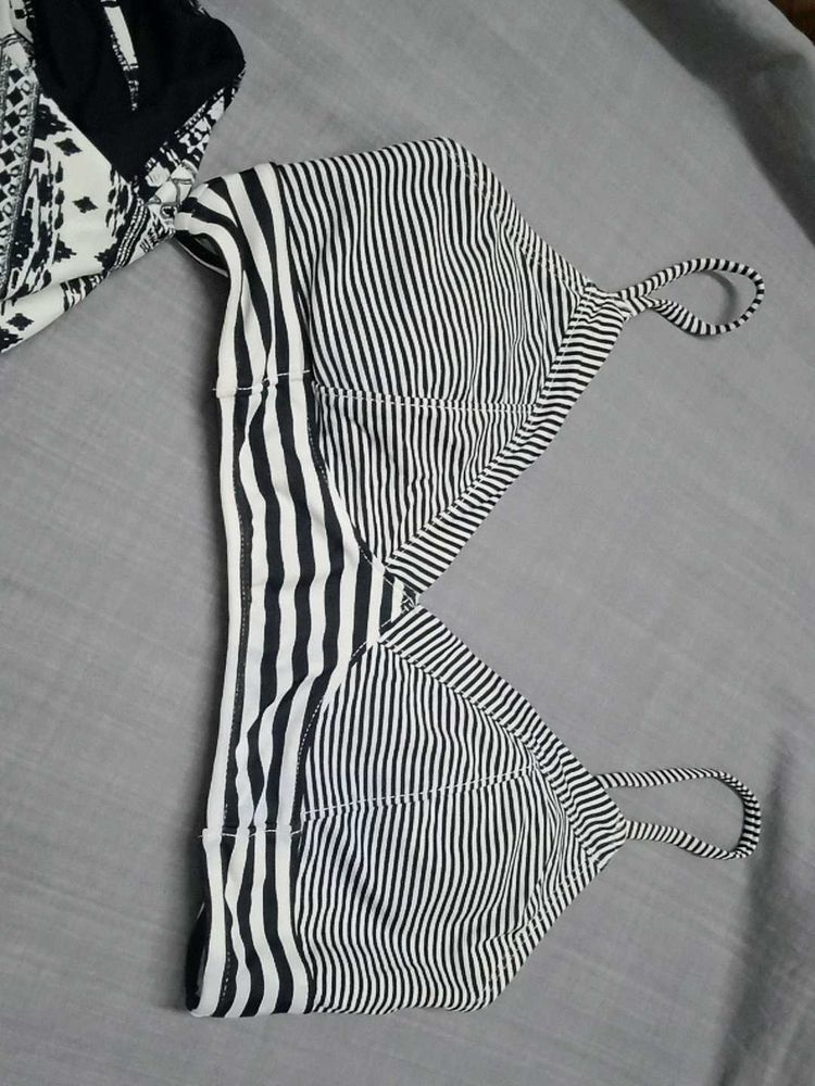 Striped Bikini Top