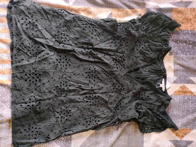 Eyelet Embroidered Top