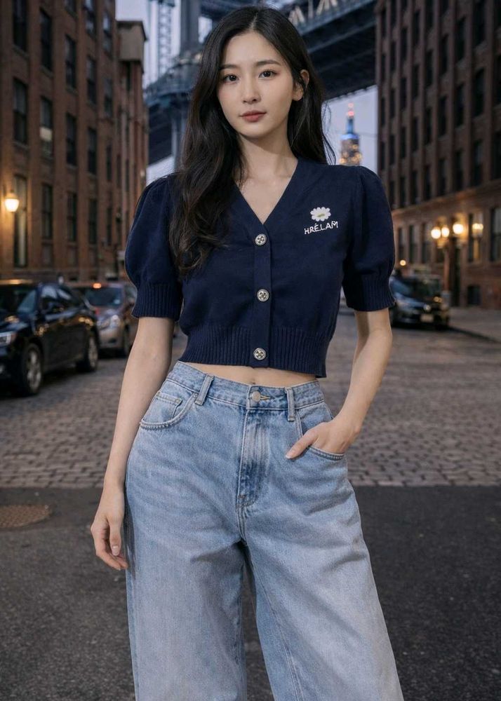 Stylish black Cropped Cardigan