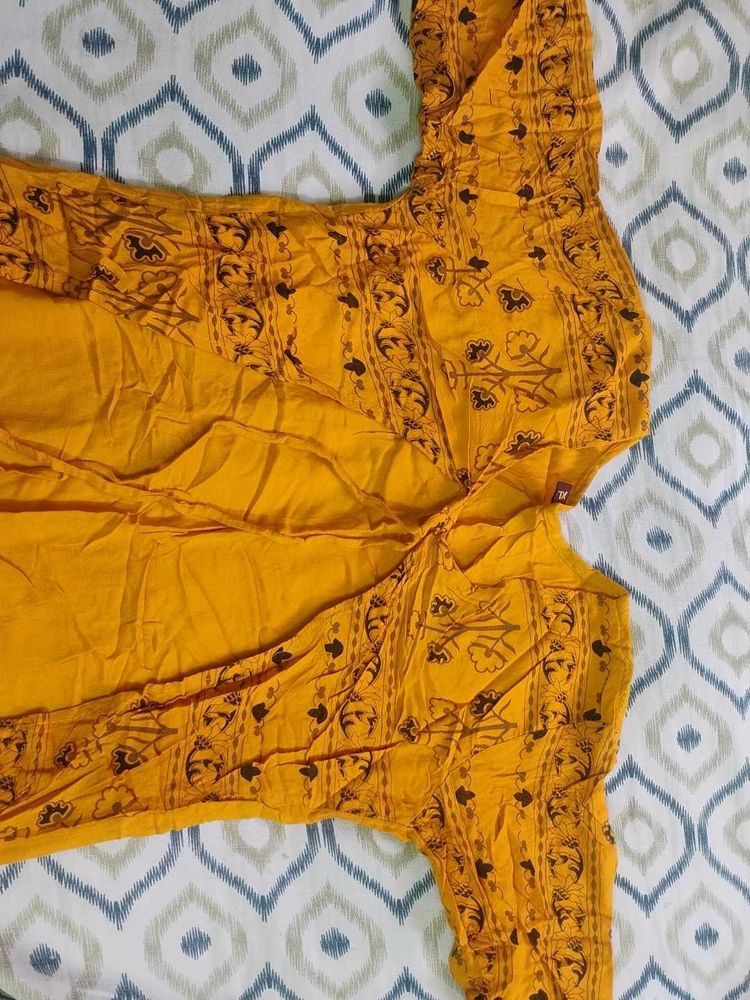 Yellow Cotton Kurta