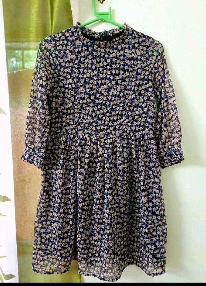 Floral Print Mini Dress