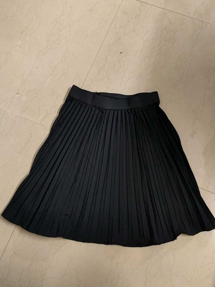 Black Flared Skirt