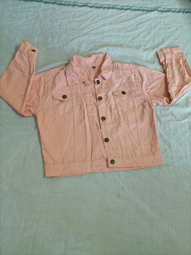 Pink Denim Jacket