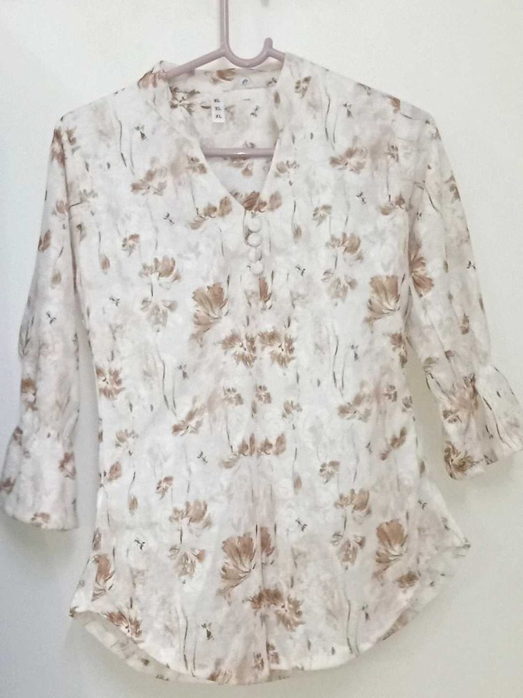 A Lime Floral Top