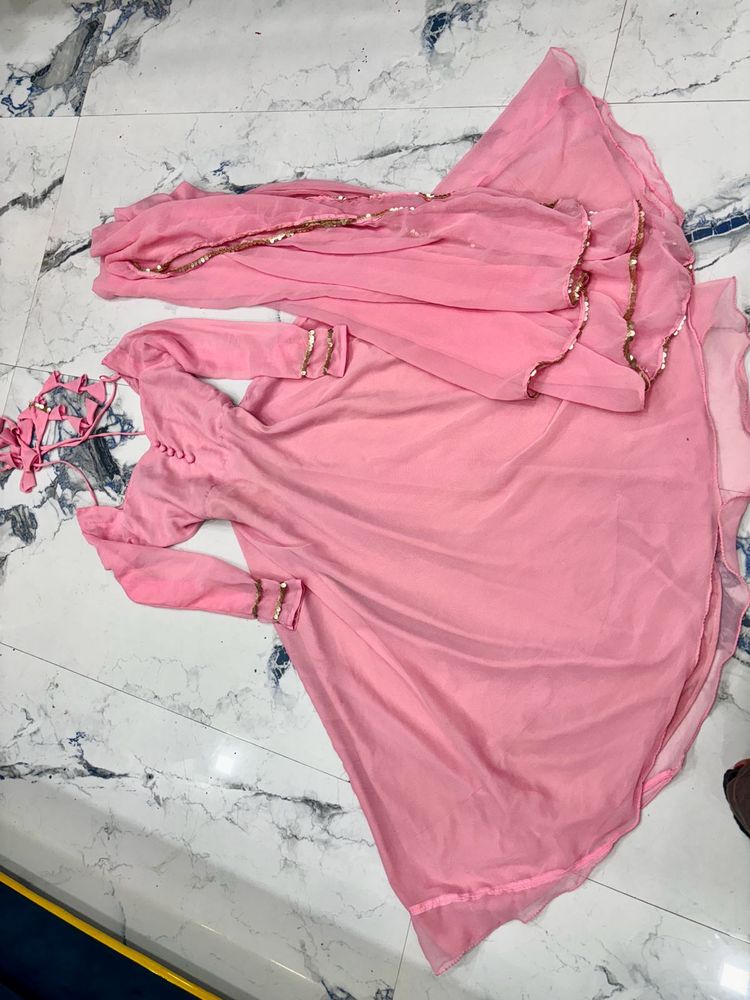 Elegant Pink Anarkali