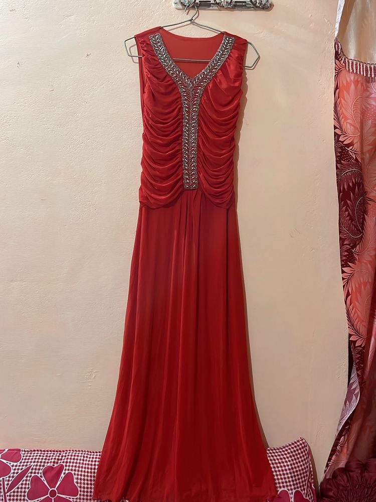 Red Long Gown