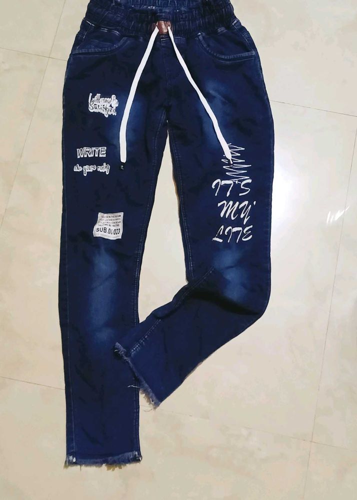 Stylish Printed Jeans