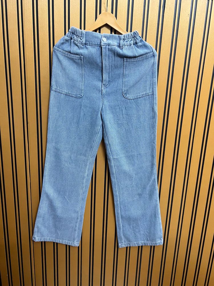 Wide Leg Denim Pants