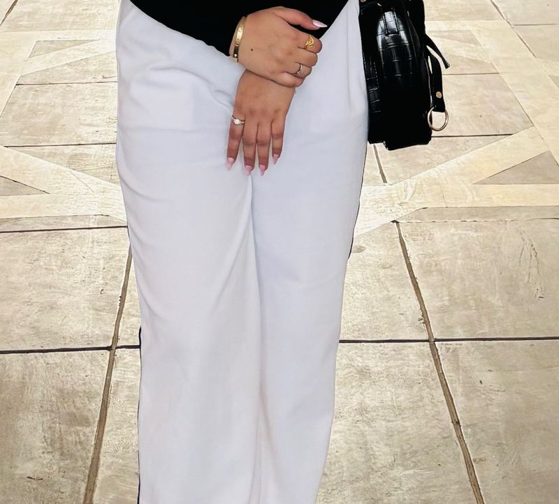 White Straight Leg Pants