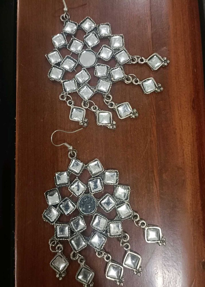 Mirrored Statement Earrings