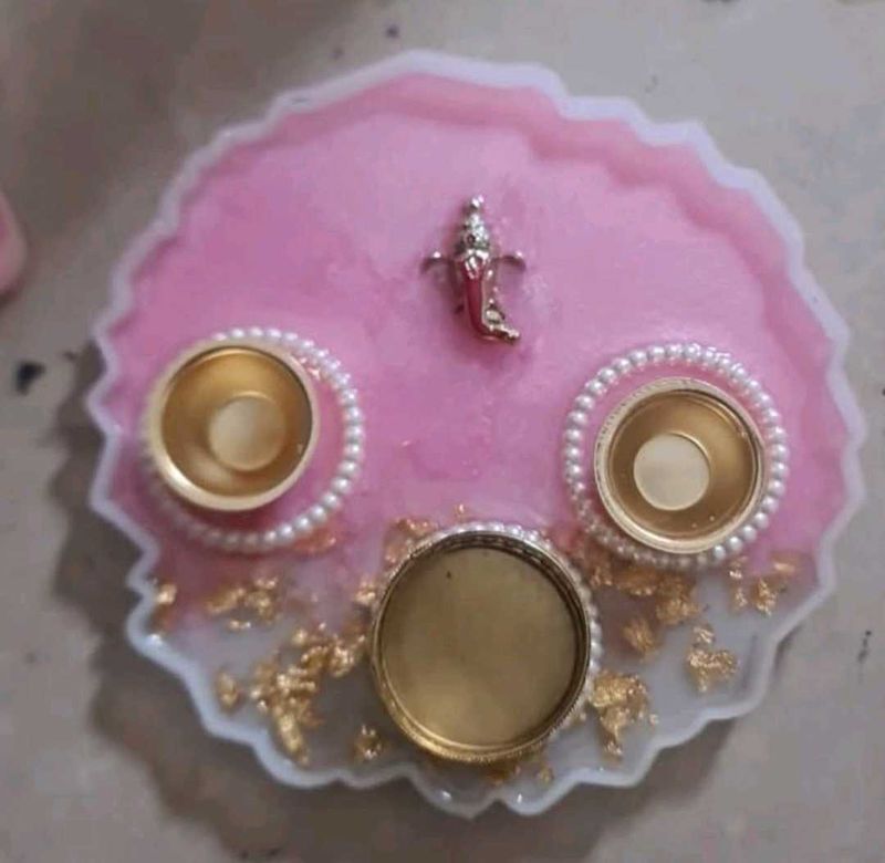 Resin Ganesha Pooja Thali
