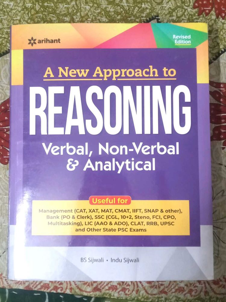 REASONING  Book For Most Of The Entrance Exams