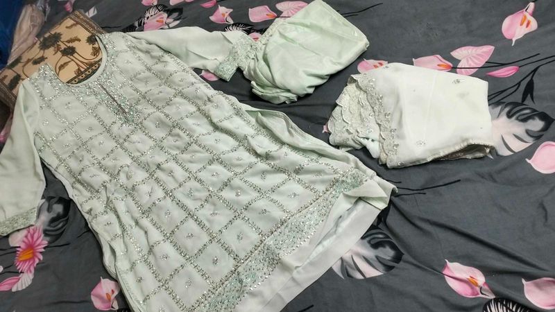 Elegant Light Green Salwar Kameez