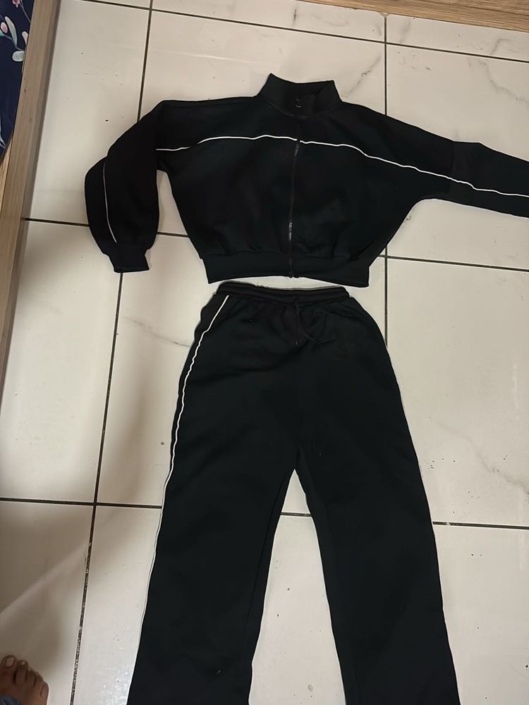 Black Tracksuit Set