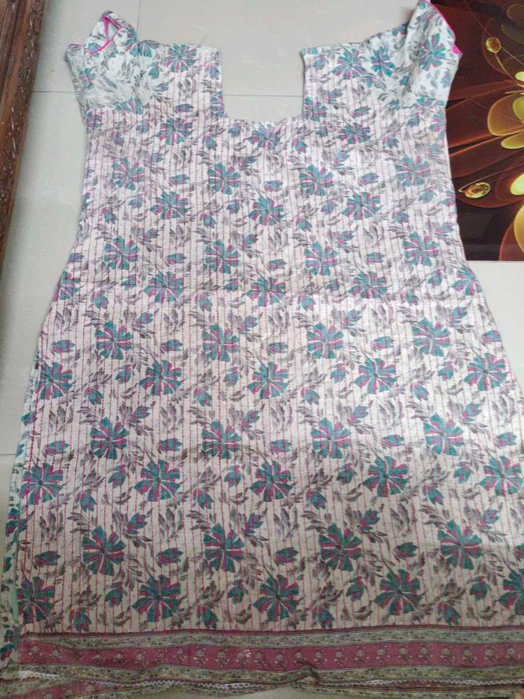 Floral Print Cotton Kurti