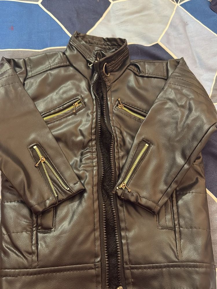 Black Faux Leather Jacket