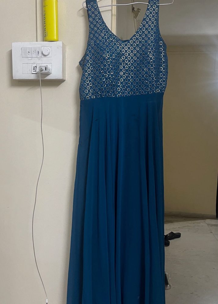 Elegant Teal Maxi Dress