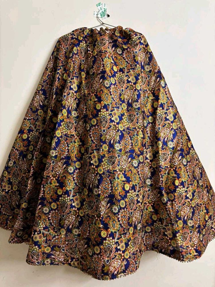 Navy Blue Kalamkari Heavy Skirt
